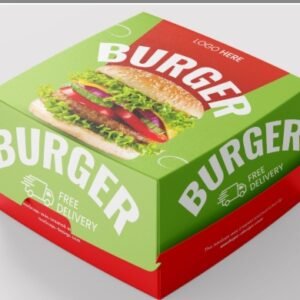 Custom Printed Burger Box Whiteback (Pack of 3000)