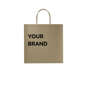 Custom Printed Kraft Paper Bag, 12x7x8 Inch (Pack of 15000)