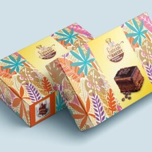 Custom Printed Pastry Box, 5x5x3 Inch (Pack of 1000)